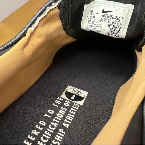 Nike Janoski G Tour Black leather golf shoes - Picture 12 of 14